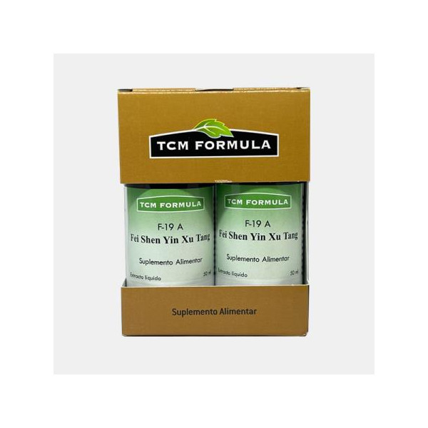 F-19A Fei Shen Yin Xu Tang 2x50ml Tcm formula Pack dois frascos suplemento alimentar TCM FORMULA F-19 A Fei Shen Yin Xu Tang
