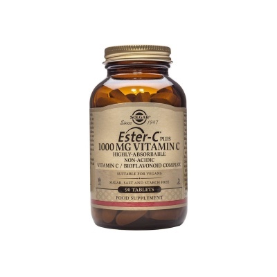 frasco de suplemento alimentar Ester-C Plus 1000 MG Vitamin C