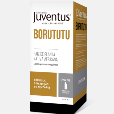 Embalagem do suplemento Juventus Borututu 500 ml.