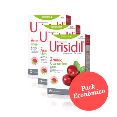 Caixas do suplemento Farmodética Urisidil com Arando e Uva-ursina