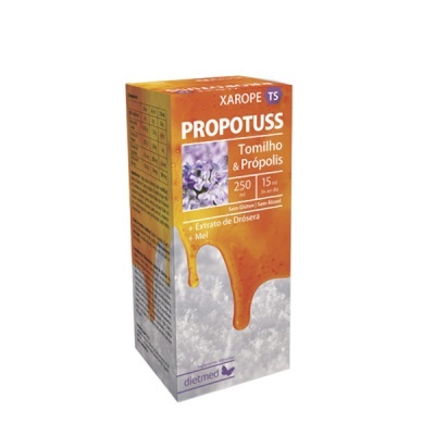Caixa de xarope Propotuss tomilho e própolis