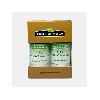 Pack dois frascos suplemento alimentar TCM FORMULA F-19 A Fei Shen Yin Xu Tang
