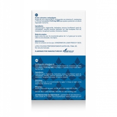 Embalagem de produto cosmético com texto explicativo e lista de ingredientes