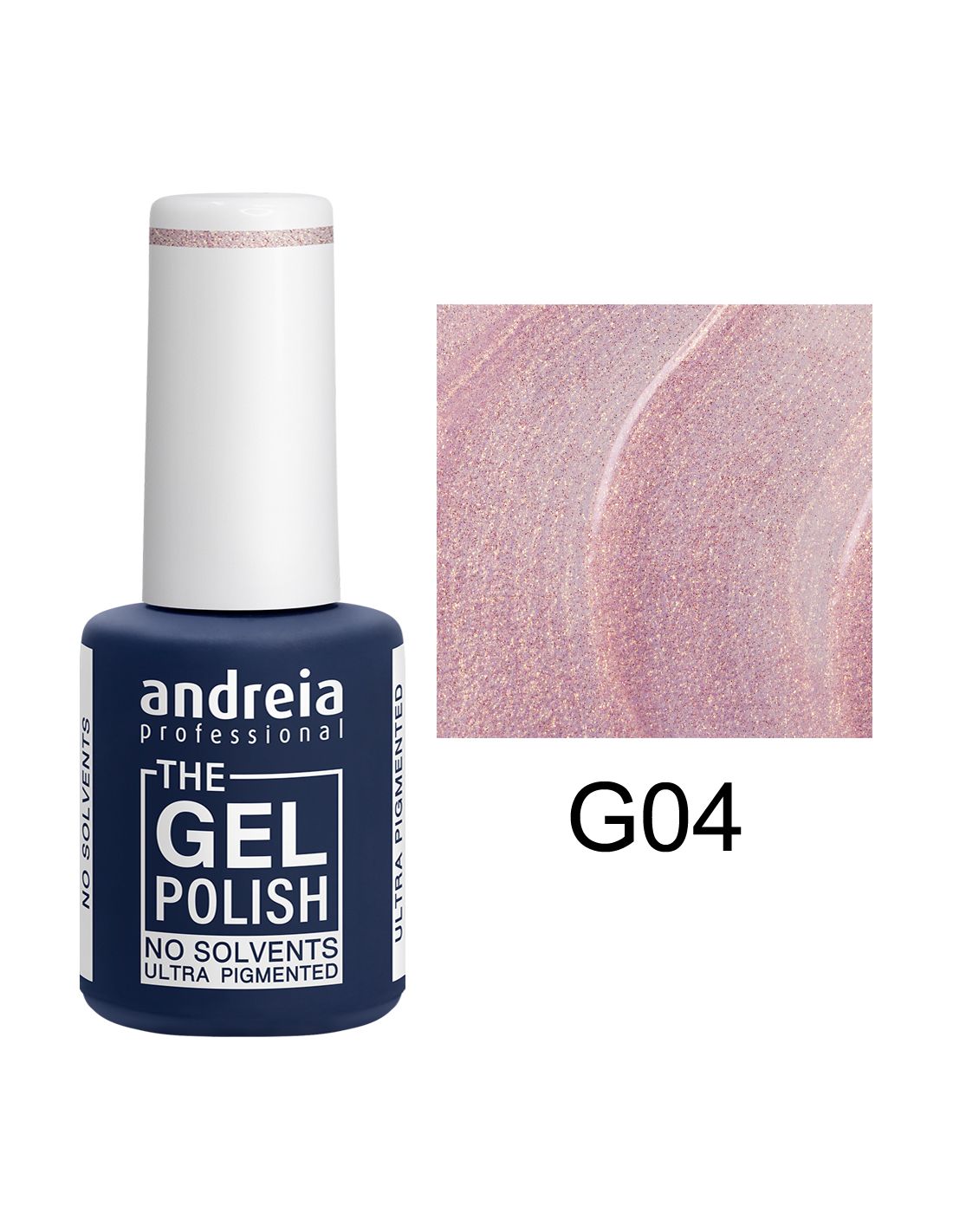 Verniz gel rosa cintilante Andreia Professional G04
