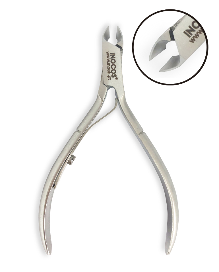 Alicate de aço inoxidável prateado com punhos curvos