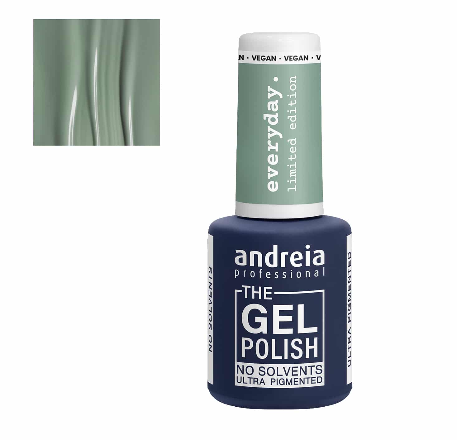 Verniz gel verde acinzentado Andreia The Gel Polish