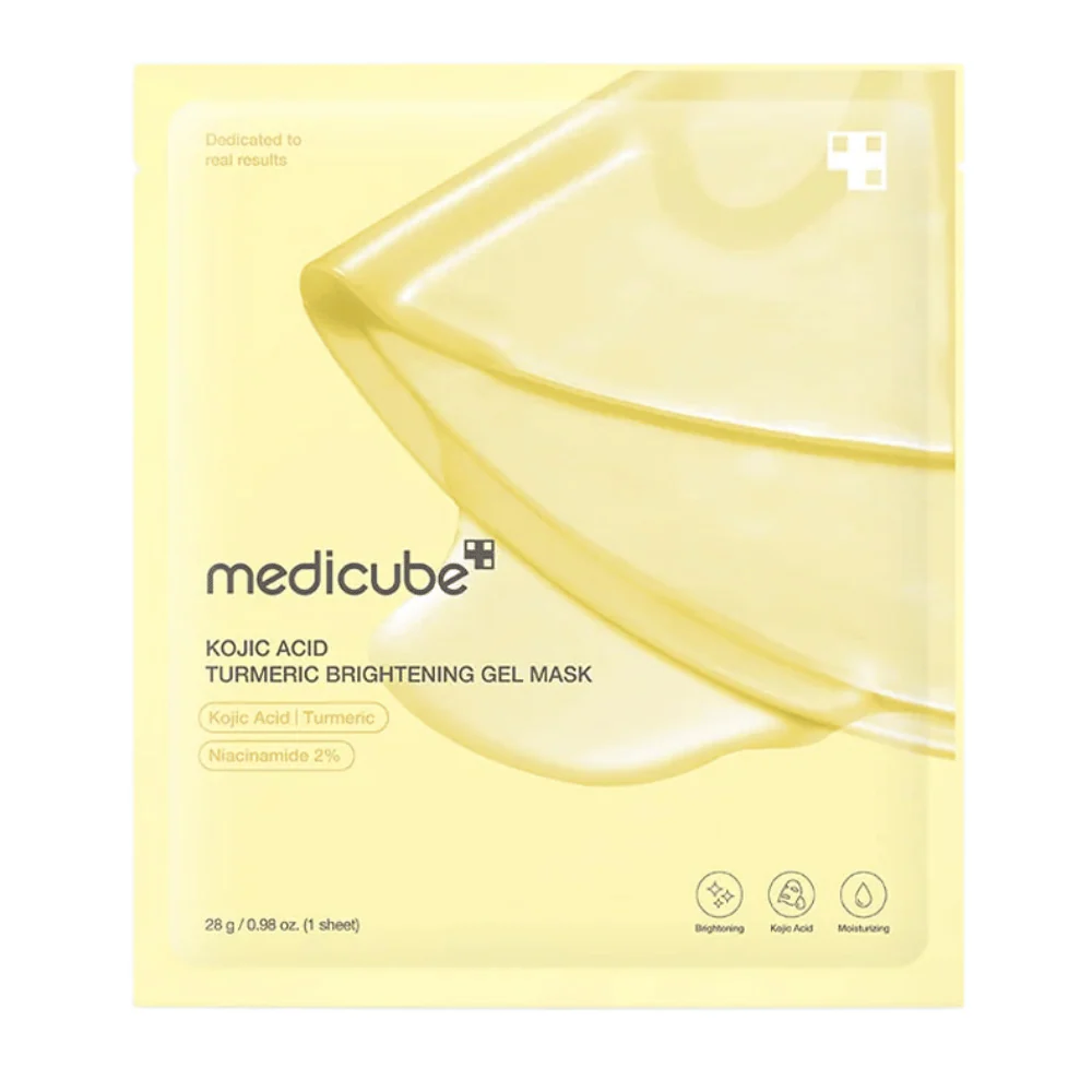 Máscara facial gel amarela Medicube Ácido Kójico Cúrcuma