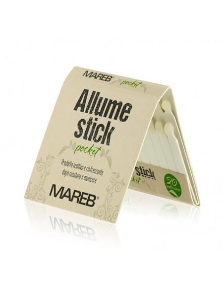 Pacote branco com 20 palitos de algodão MAREB Allume stick pocket