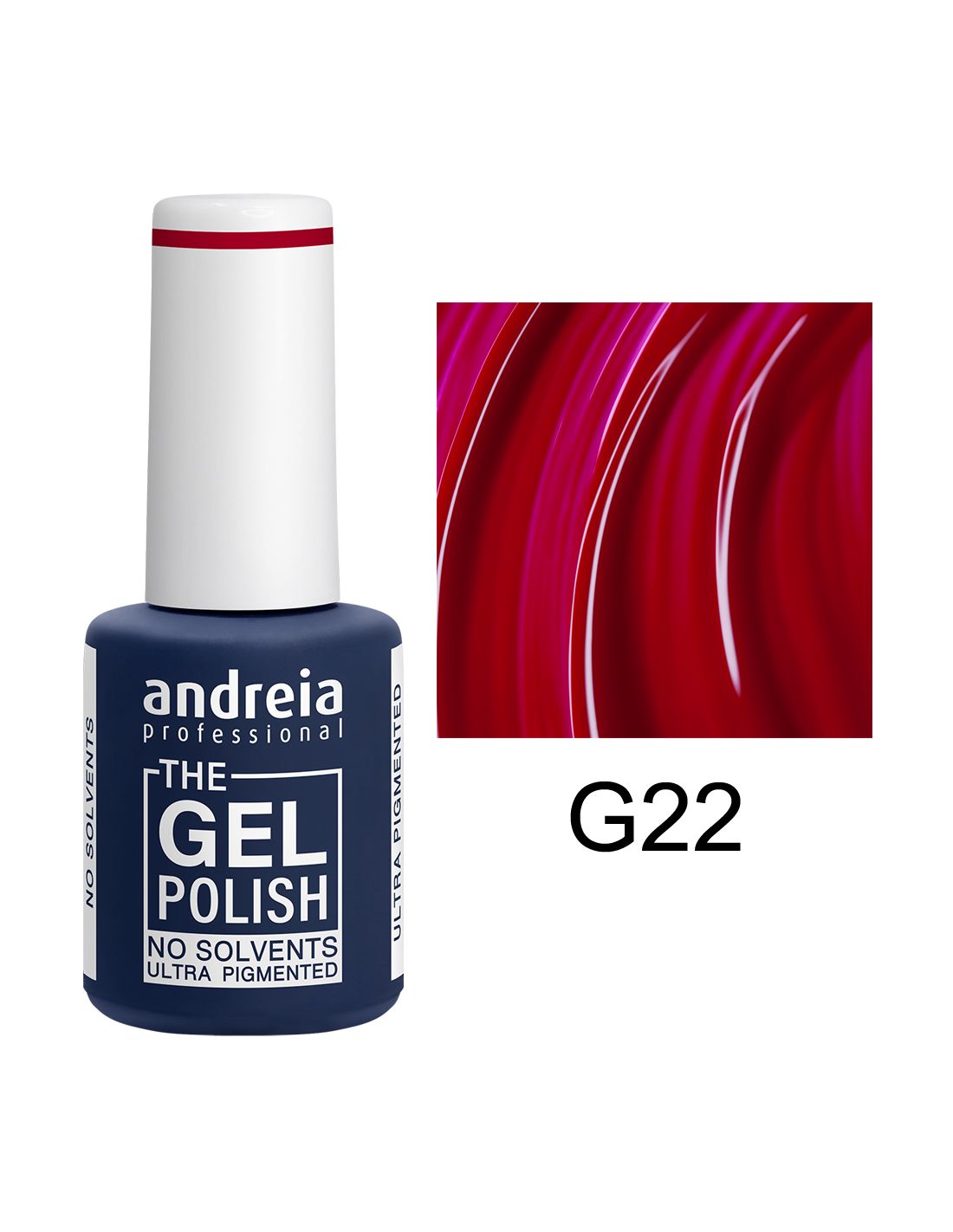Frasco de verniz gel para unhas andreia cor vermelha G22