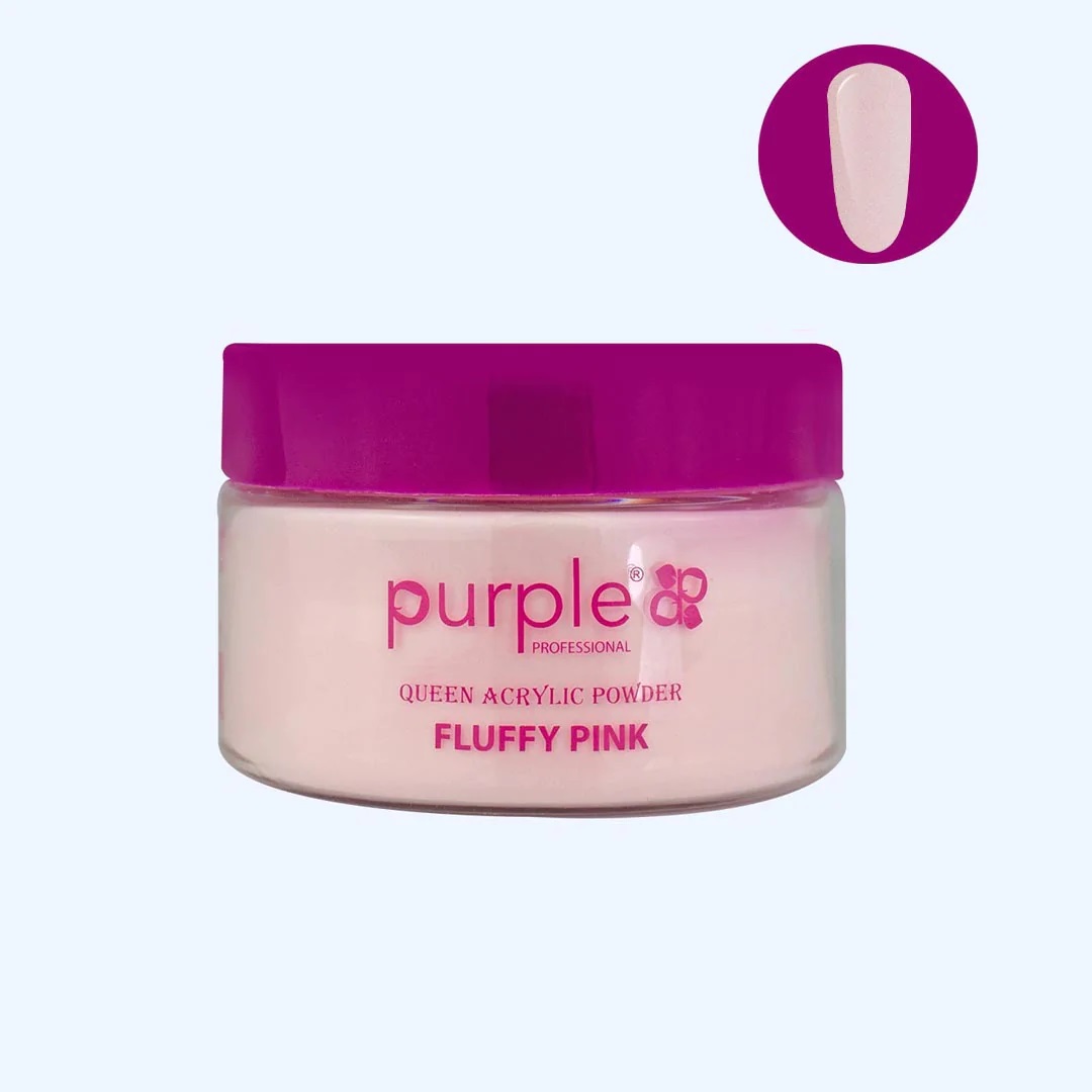 Frasco de pó acrílico para unhas rosa