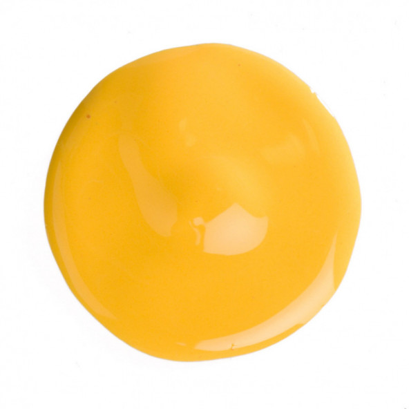 Gema de ovo crua amarela sobre fundo branco