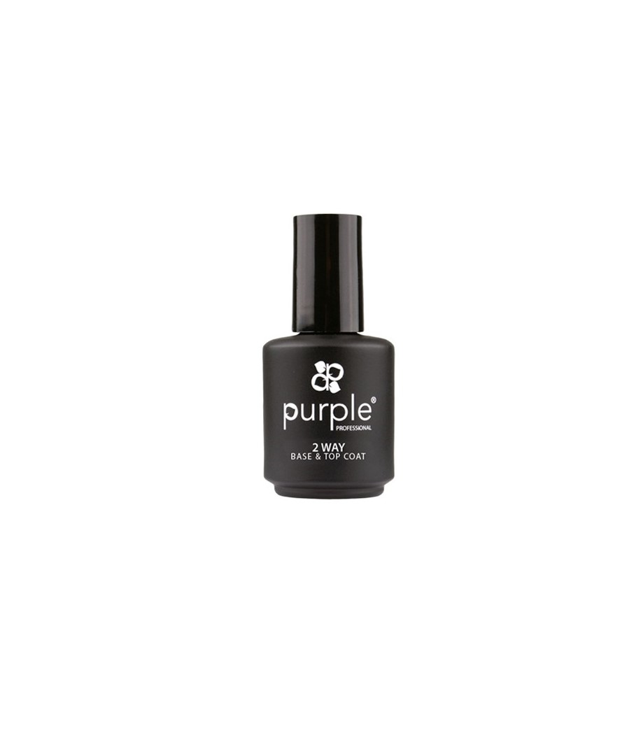 Frasco preto de verniz para unhas Purple Professional