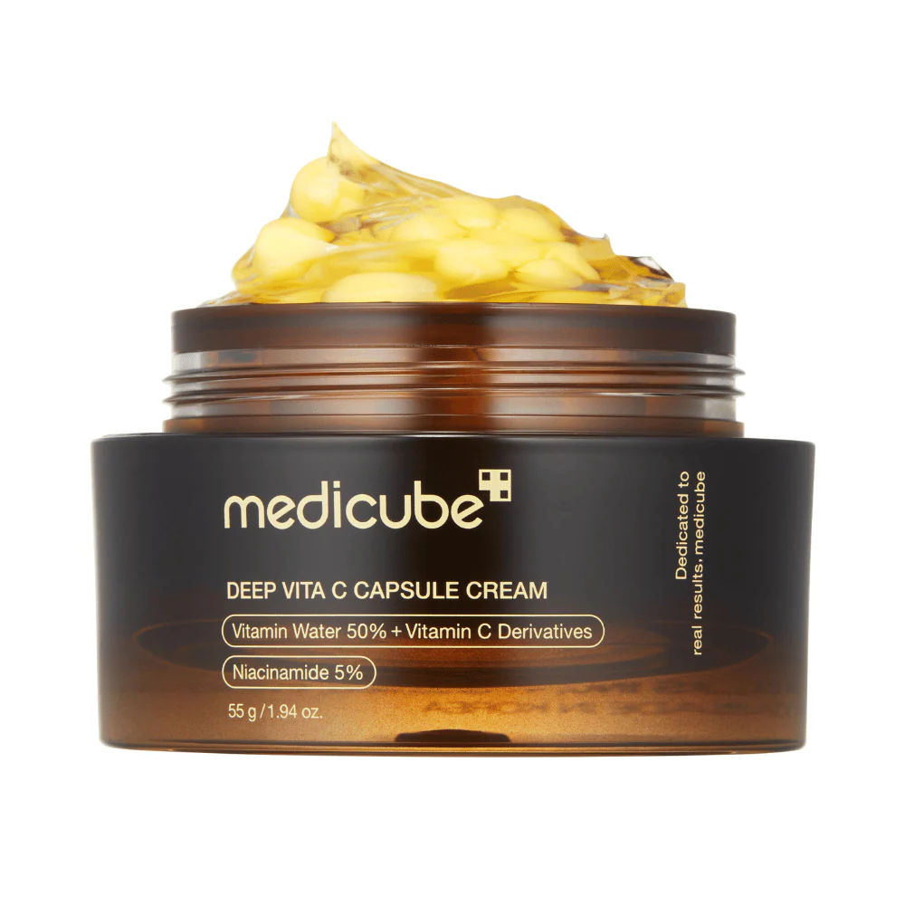 Frasco de creme facial Deep Vita C Capsule Cream da Medicube