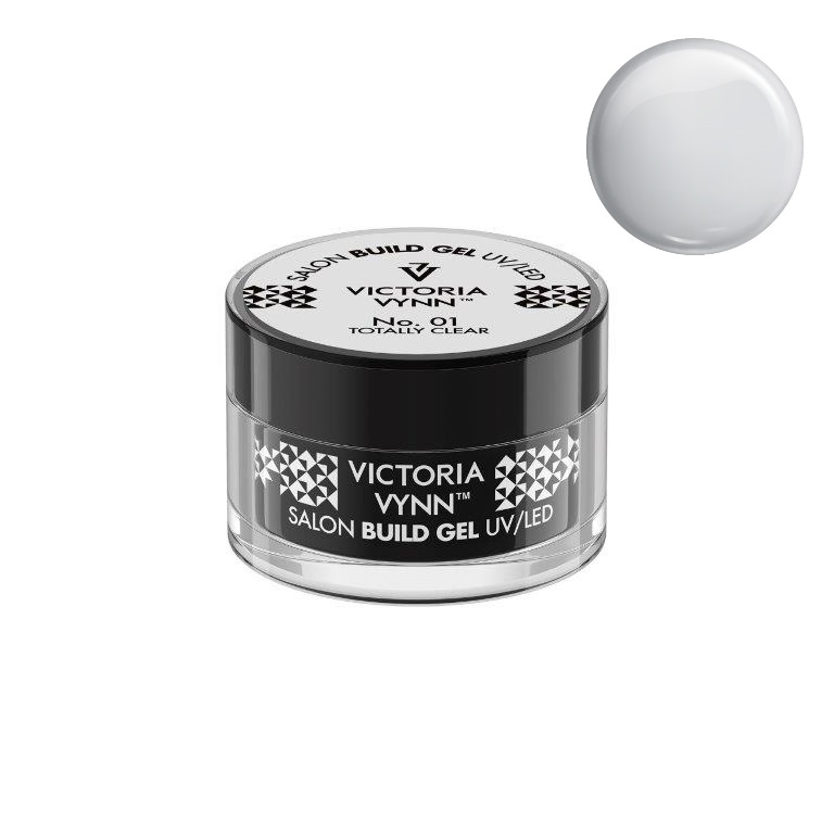 Gel construtor para unhas Victoria Vynn em embalagem transparente com tampa preta