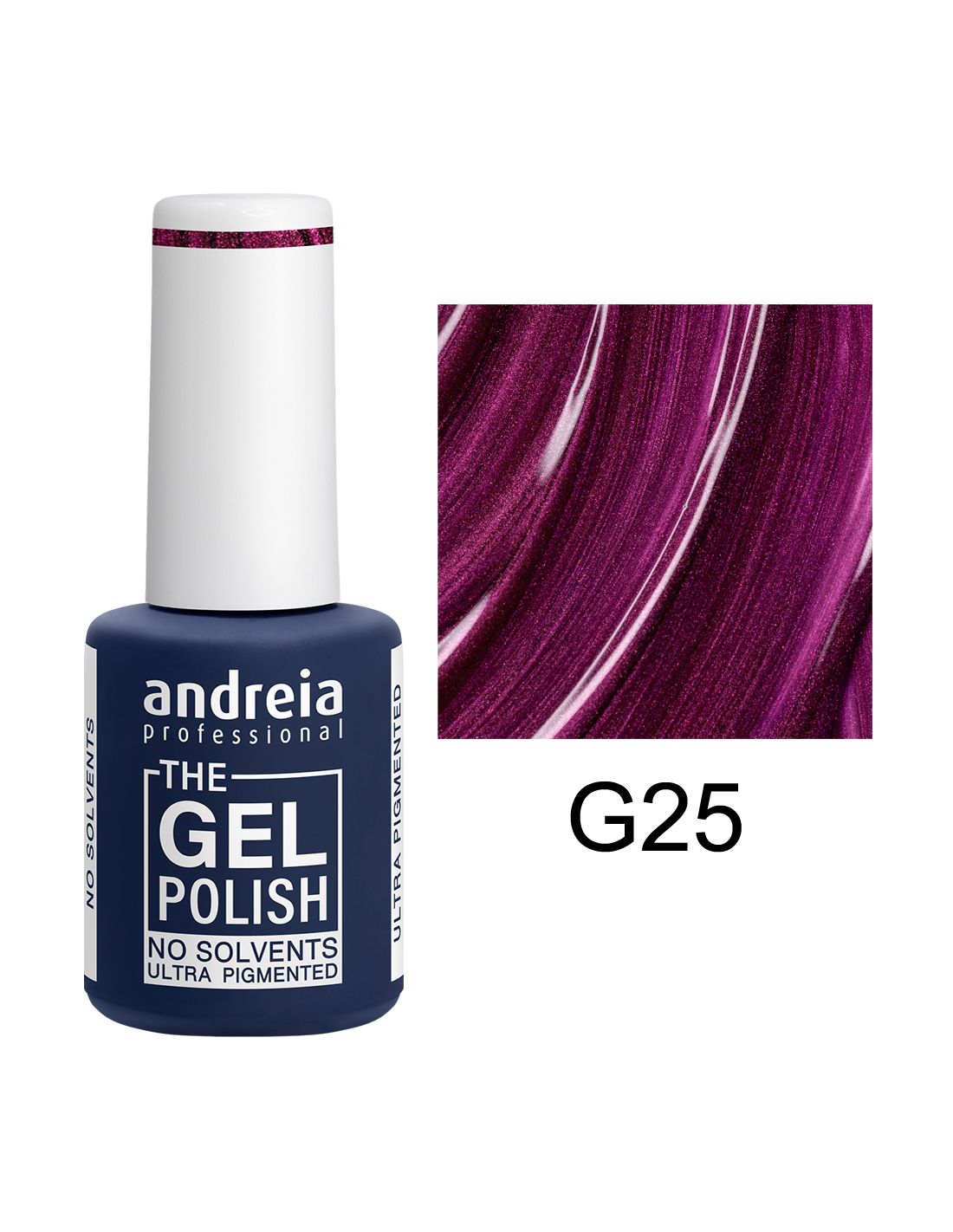 Verniz gel Andreia Professional cor roxo metálico G25