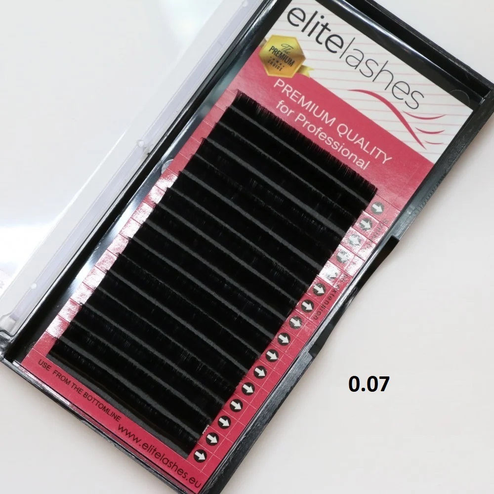 Embala de pestanas falsas elite lashes em caixa de plástico