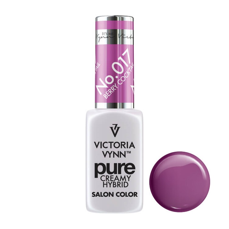 Esmalte Victoria Vynn Roxo Baga Nº 017 com amostra da cor