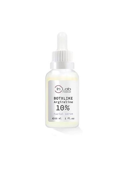 frasco branco de sérum facial InLab BOTXLIKE Argireline 10% com conta-gotas
