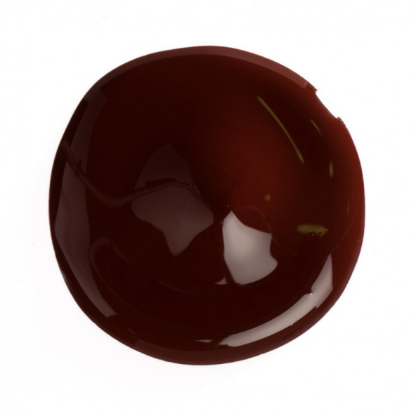 Esfera vermelha escura brilhante com textura lisa