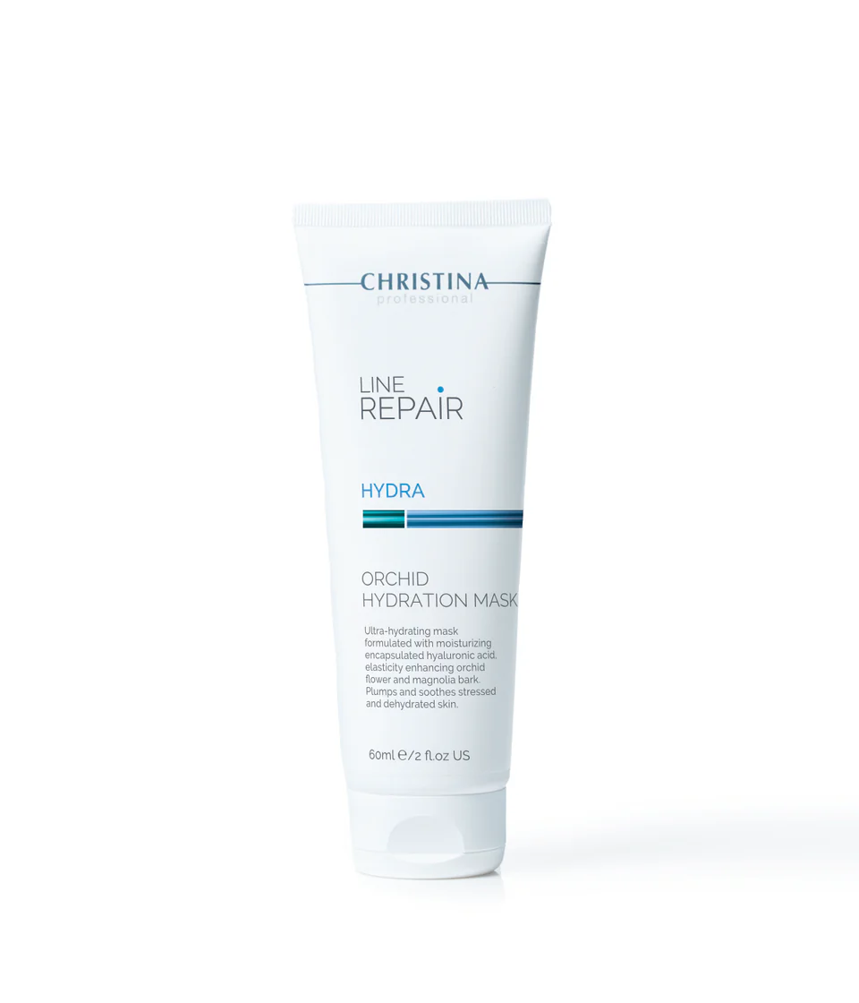 Frasco branco de máscara hidratante Christina Line Repair Hydra
