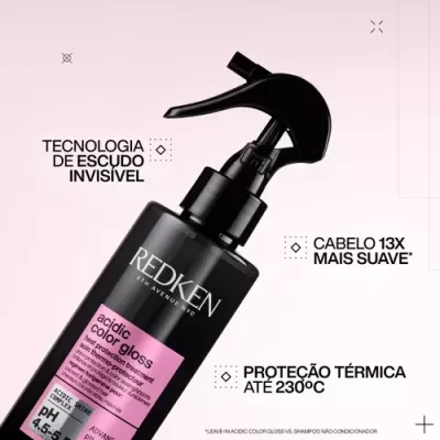 REDKEN&#x20;Acidic&#x20;Color&#x20;Gloss&#x20;Protetor&#x20;T&#x00E9;rmico&#x20;Leave&#x20;In&#x20;Para&#x20;Cabelos&#x20;Pintados&#x20;190ml