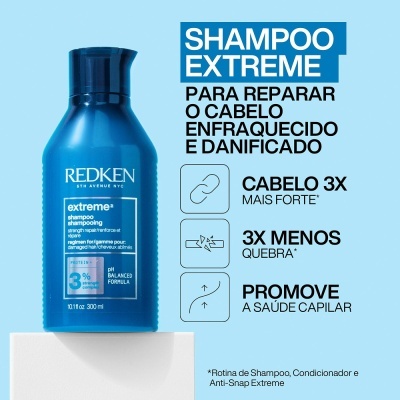 REDKEN&#x20;Extreme&#x20;Shampoo&#x20;-&#x20;Repara&#x00E7;&#x00E3;o&#x20;E&#x20;For&#x00E7;a&#x20;Para&#x20;Cabelos&#x20;Danificados&#x20;300ml