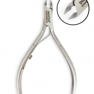 Alicate de aço inoxidável prateado com punhos curvos