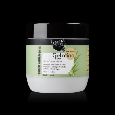 Gelatina capilar Real Natura Aloe Vera Hidra 500ml
