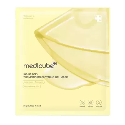 Máscara facial gel amarela Medicube Ácido Kójico Cúrcuma