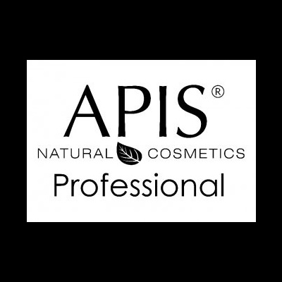 Logótipo APIS NATURAL COSMETICS Professional em preto e branco