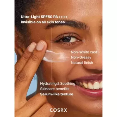 COSRX&#x20;Ultra&#x20;&#x2013;&#x20;Light&#x20;Invisible&#x20;Sunscreen&#x20;SPF50&#x20;PA&#x2B;&#x2B;&#x2B;&#x2B;&#x20;50ml