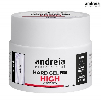 Embalagem branca de gel duro para unhas Andreia Professional