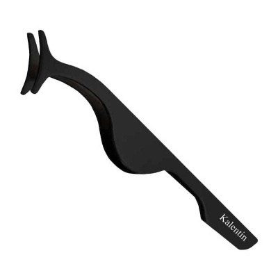 Pinça preta curvada com texto Kalentin numa extremidade