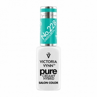 Frasco de verniz para unhas Victoria Vynn Pure Creamy Hybrid, cor No. 228 Green Sign