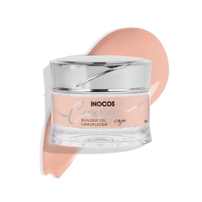 Frasco de gel construtor para unhas INOCOS cor caju