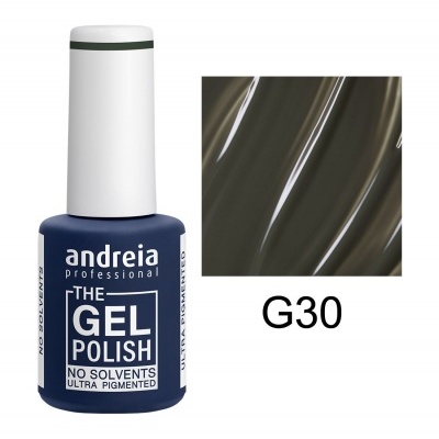 Frasco de verniz gel para unhas Andreia Professional cor G30 verde escuro brilhante