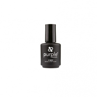 Frasco preto de verniz para unhas Purple Professional