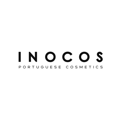 Logótipo INOCOS Portuguese Cosmetics em fundo branco