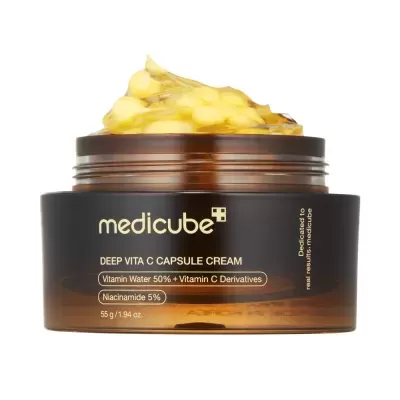 Frasco de creme facial Deep Vita C Capsule Cream da Medicube