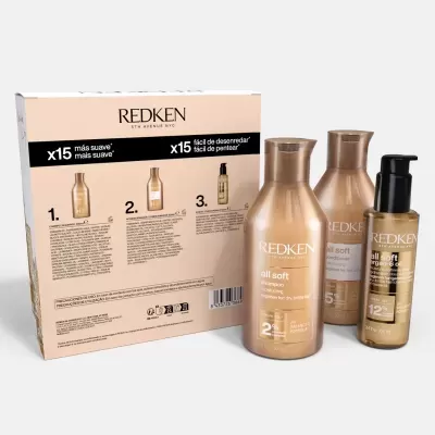 REDKEN&#x20;Coffret&#x20;All&#x20;Soft&#x20;-&#x20;Coffret&#x20;Hidratante&#x20;Cabelos&#x20;Secos&#x20;Fr&#x00E1;geis