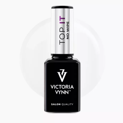 Frasco de verniz de unhas preto e branco com tampa prata e texto