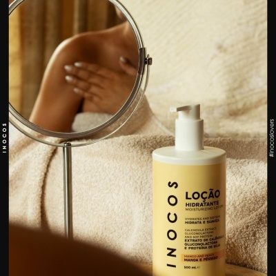INOCOS&#x20;Creme&#x20;Lo&#x00E7;&#x00E3;o&#x20;Hidratante&#x20;Manga&#x20;e&#x20;P&#x00EA;ssego&#x20;500ml