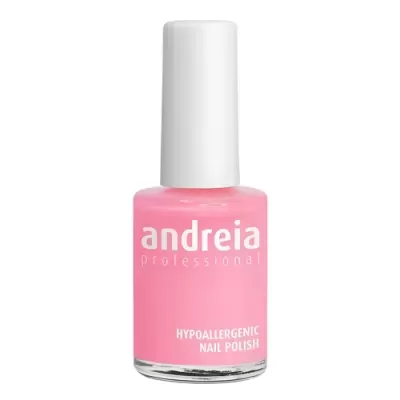 Frasco rosa de verniz de unhas Andreia Professional