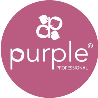 Logótipo Purple Professional em círculo cor de rosa púrpura
