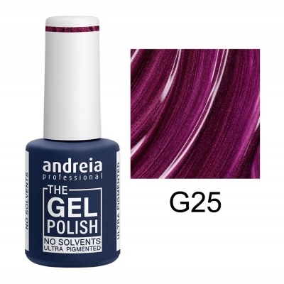 Verniz gel Andreia Professional cor roxo metálico G25