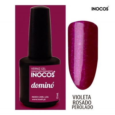 Verniz gel Inocos dominó violeta rosado perolado