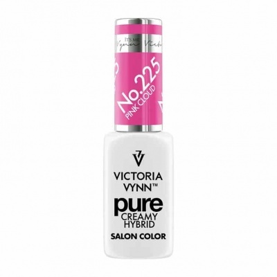 Verniz de unhas Victoria Vynn Pure Creamy Hybrid com tampa rosa e detalhes prateados