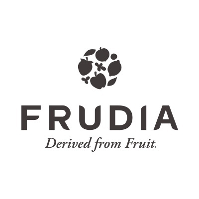 Logótipo FRUDIA Derived from Fruit com ícones de frutos