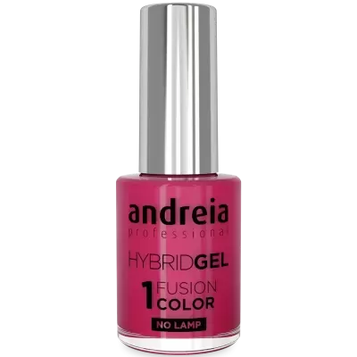 Verniz de unhas rosa com tampa prateada e texto preto