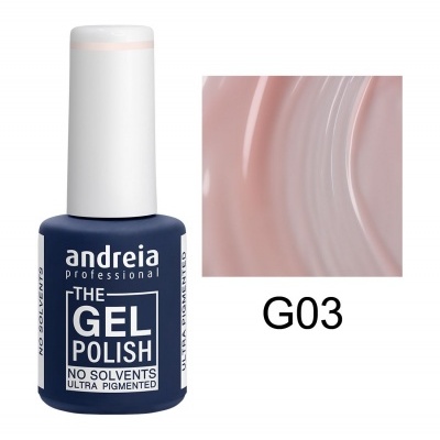Frasco de verniz gel Andreia Professional G03 azul escuro com tampa branca